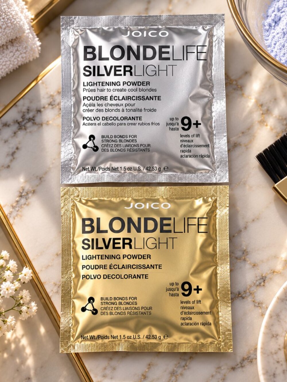 Joico Blonde Life 9+ SilverLight Lightening Powder Hair Bleach 1.5oz each Lot